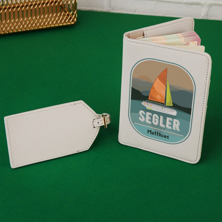 Segler - Reisepasshülle mit Aufdruck